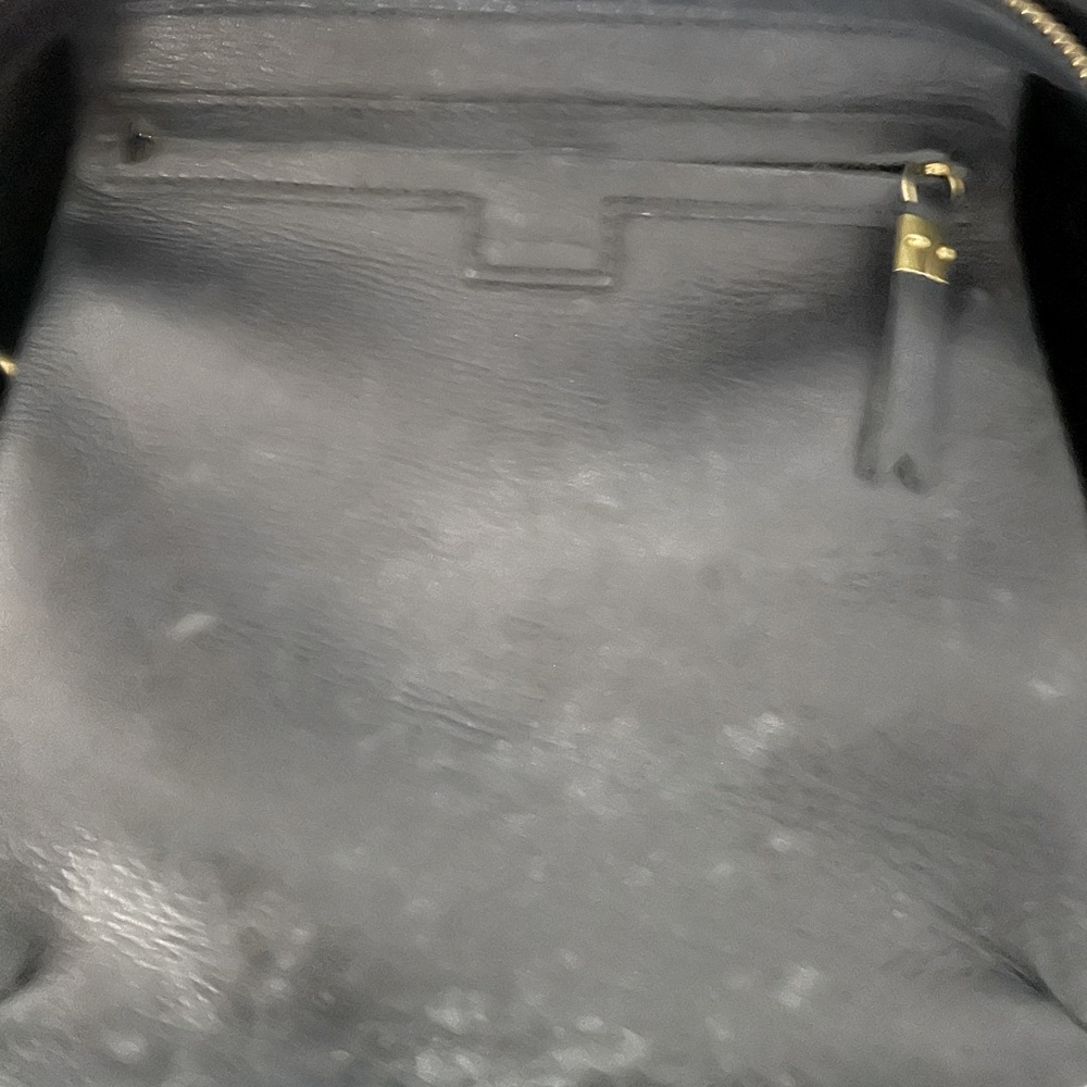 Navy blue Madewell crossbody tote with two straps